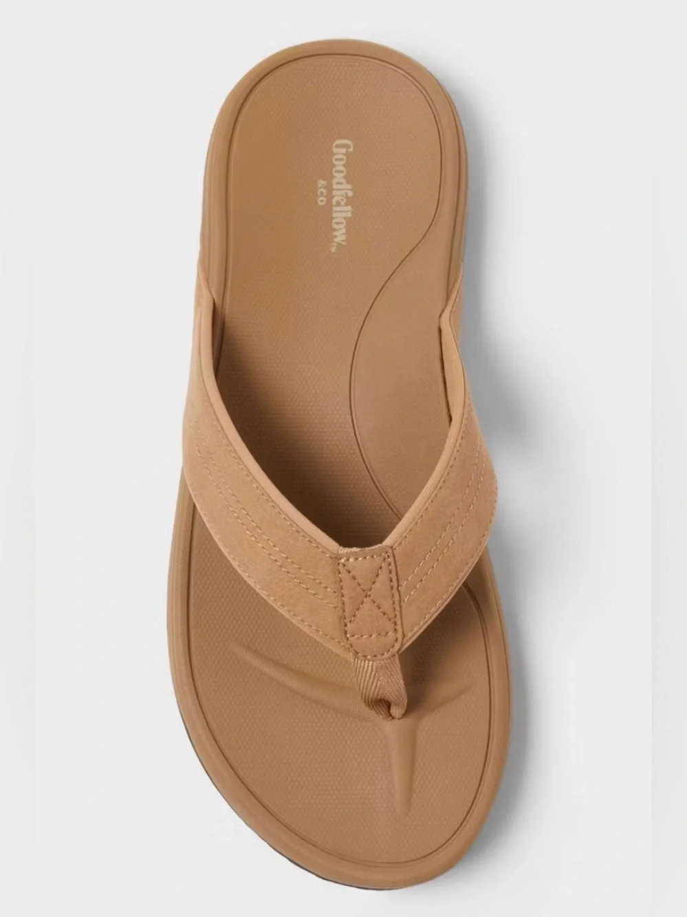 Men lan Confort Flip Flop Thong Sandal -Goodfellow & Co Tan